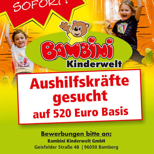 Aushilfskräfte Bambini Bamberg